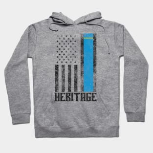 Aruba Hispanic Heritage destressed flag Hoodie